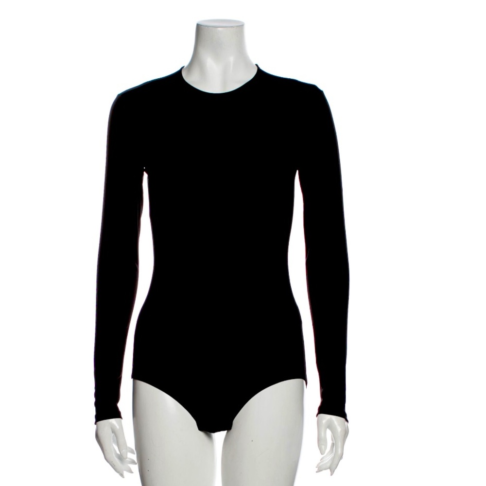 Balmain Black Long Sleeve Bodysuit
